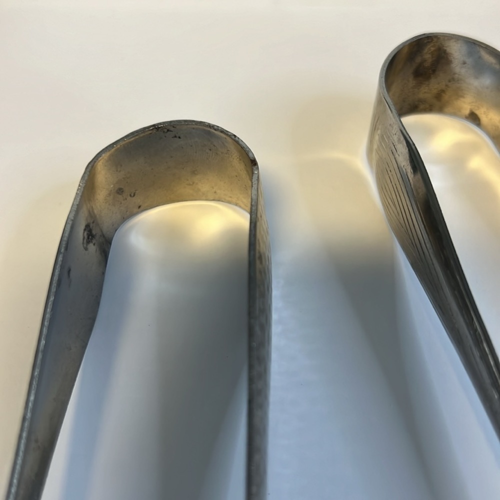 Vintage Sugar Tongs (2),ice tongs, silver, grandma core, formal, dining,vintage. - Picture 6 of 10